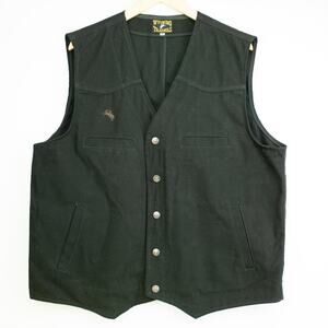 Wyoming Traders Black Canvas Vest XL